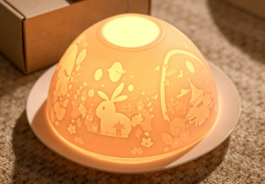 Coffret diffuseur de parfum Oriental Encounter illuminé avec motifs lapins