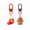 Lot de 2 porte-clés de Noël kawaii - visuel principal fond blanc